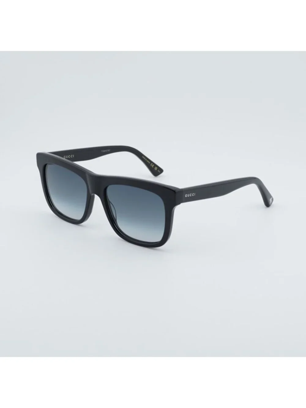 Gucci GG0158SN 001 Men Sunglasses Black Square Frame, Grey Lenses